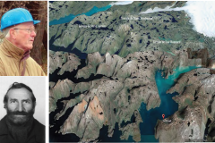 Marc Weidmann (en haut), Steve Ayrton et leur terrain de Géologie au NW d’ d’Ivigtut